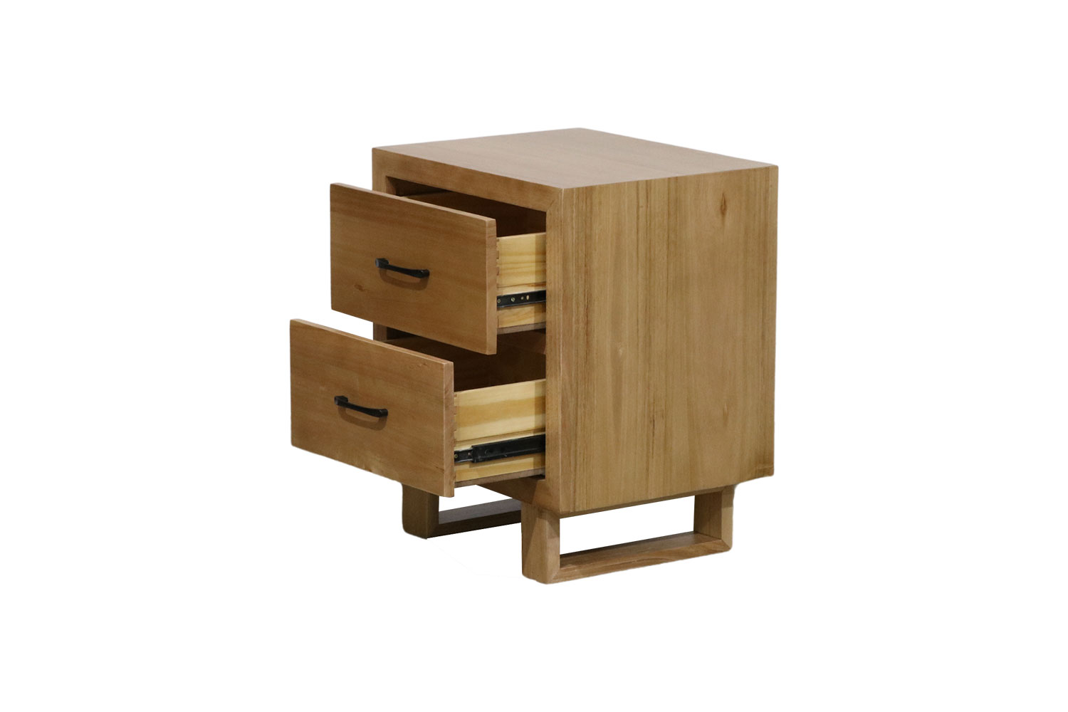 LYNWOOD 2Drawer Solid Tasmanian Oak Bedside Table