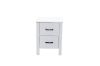 Picture of CLOUDWOOD 2-Drawer Solid Pinewood Bedside Table (White)