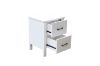 Picture of CLOUDWOOD 2-Drawer Solid Pinewood Bedside Table (White)