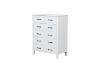 Picture of CLOUDWOOD 6-Drawer Solid Pinewood Chest/Tallboy (White)