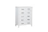 Picture of CLOUDWOOD 6-Drawer Solid Pinewood Chest/Tallboy (White)