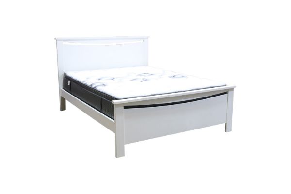 Picture of CLOUDWOOD Solid Pinewood Bed Frame in Queen Size (White)