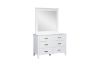 Picture of CLOUDWOOD Solid Pinewood 4PC/5PC/6PC Bedroom Set in Queen Size (White)