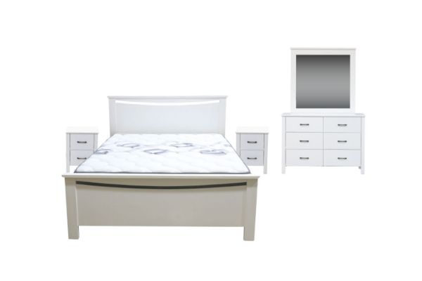 Picture of CLOUDWOOD Bedroom Set in Queen Size (White) - 5PC Combo
