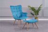 Picture of WHISTLER Lounge Chair with Ottoman (Blue)