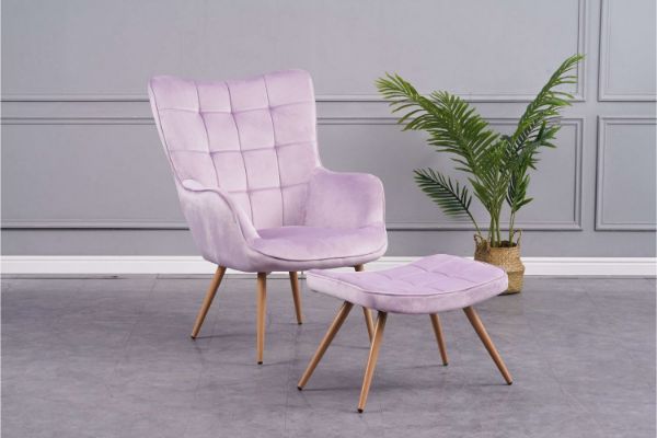 Picture of WHISTLER Lounge Chair with Ottoman (Purple)