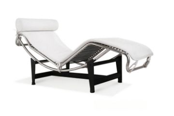 Picture of LC4 Chaise Lounge (White Italian Leather)