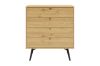 Picture of BALTIC 4-Drawer Wooden Chest/Tallboy (Oak Colour)