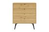 Picture of BALTIC 4-Drawer Wooden Chest/Tallboy (Oak Colour)