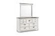 Picture of CHARLES 7-Drawer Dresser with Mirror (White & Grey)