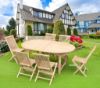 Picture of BALI 9PC Solid Teak Dining Set - 1.6M - 2.4M Table