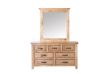 Picture of FRANCO 7-Drawer Solid NZ Pine Wood Dresser with Mirror