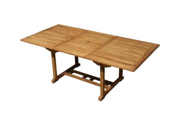 Picture of  BALI Solid Teak Wood 1.5M/2.1M Extendable Outdoor Dining Table