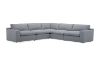 Picture of SPLENDOR Feather Filled Fabric Corner Sofa (Light Grey)