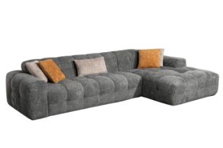 Picture of GENOA Fabric Sectional Sofa (Grey) -Facing Right
