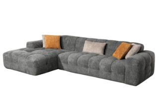 Picture of GENOA Fabric Sectional Sofa (Grey) -Facing Left