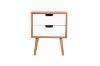 Picture of KINGSTON 2-Drawer Bedside Table (Oak and White)