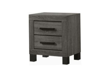 Picture of ROMNEY 2-Drawer Bedside Table (Grey)