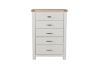Picture of SICILY 5 DRW Tallboy (Solid wood - Ash Top)