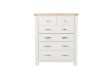 Picture of SICILY 6-Drawer Solid Wood with Ash Top Tallboy
