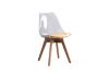 Picture of EFRON Dining Chair with Yellow Cushion (Clear)