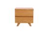 Picture of STOCKHOLM 2-Drawer Bedside Table Solid Oak (Light Oak)