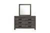 Picture of ROMNEY 6-Drawer Dresser with Mirror (Grey)