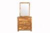 Picture of SARA 3 DRW Dressing Table with Mirror (Solid Acacia)