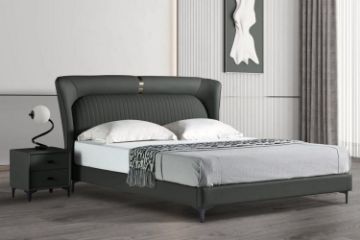 Picture of SHELL DREAM Queen/Super King Size Bed Frame (Grey)