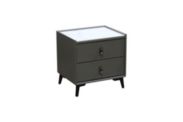Picture of SHELL DREAM 2-Drawer Bedside Table (Grey)