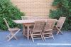 Picture of  BALI 7PC Solid Teak Rectangle 150-210 Extension Dining Set
