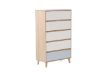 Picture of RENO 5 DRW Tallboy (Solid Wood Leg)