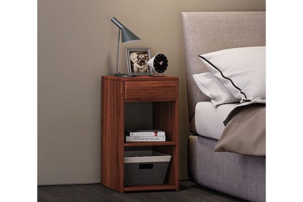 Picture of HARPER 1-Drawer Bedside Table (Walnut)