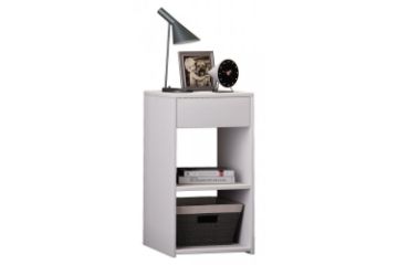 Picture of HARPER 1-Drawer Bedside Table (White)