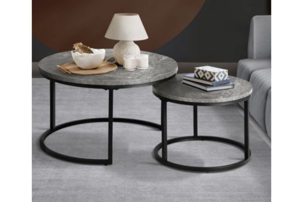 Picture of LUIS Nesting Table (Black/Grey)