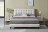 Picture of AUGUSTA Genuine Leather Queen/Super King Size Bed Frame (Light Grey)