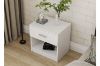 Picture of AVA 1-Drawer White Gloss Bedside Table