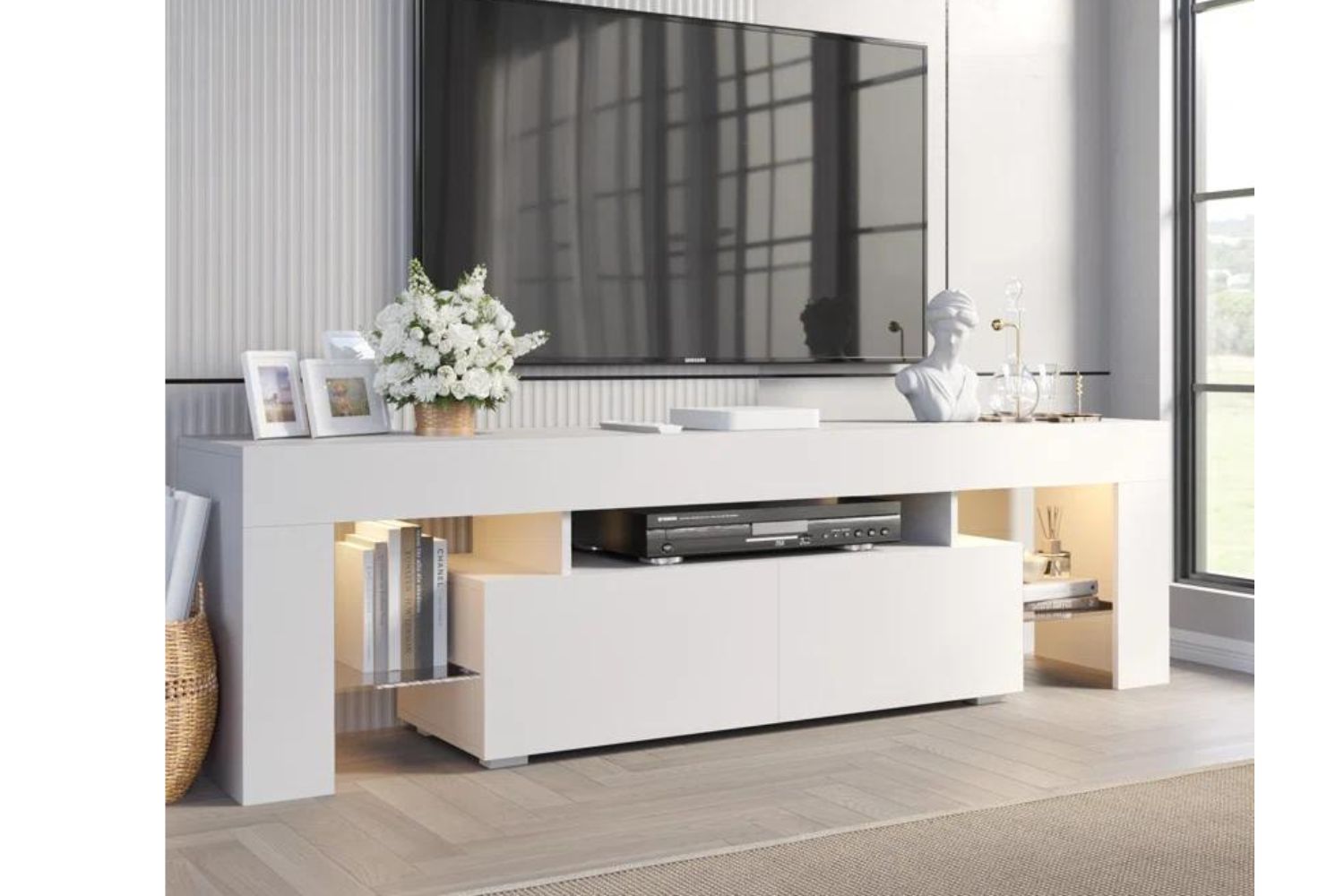 LOGAN LED 160 TV Unit (White)