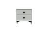 Picture of ALANYA 2-Drawer Bedside Table (White)