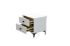 Picture of ALANYA 2-Drawer Bedside Table (White)