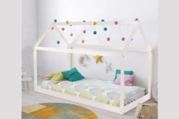 Picture of STAR HOUSE Pinewood Bed frame in Single Size (White)