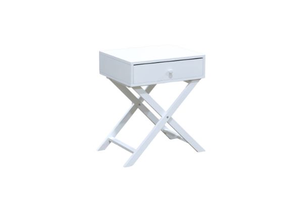 Picture of LINO 1-Drawer Bedside Table (White)