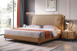 Picture of BRECON Bed Frame (Brown) - Queen