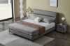 Picture of CUBA Genuine Leather Bed Frame (Dark Grey) - Queen