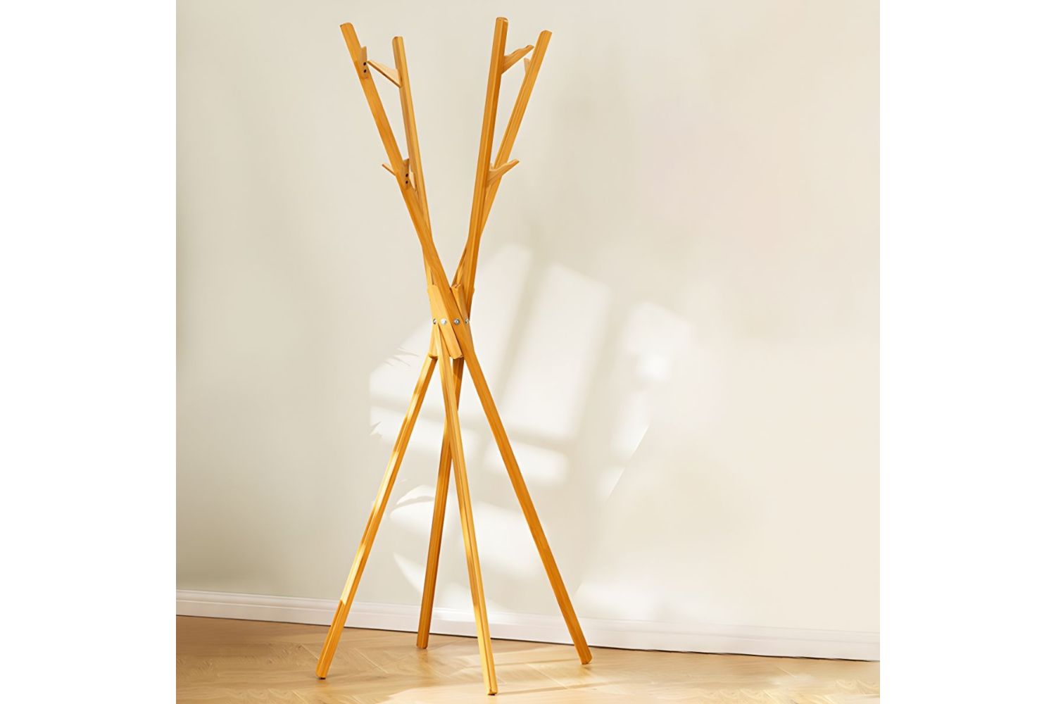 ENDER 180 Bamboo Coat Rack Stand (Oak)