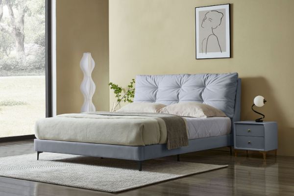 Picture of BROOKSIDE Bed Frame (Silver Grey) - King