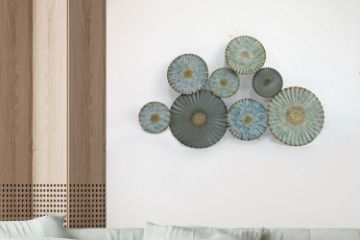Picture of CIRCLES French Style Metal Wall Art (88cm x 55cm)