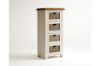 Picture of BODDE 4 DRW Pine Wood Cabinet with Rattan Shelf