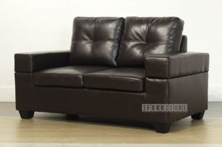 Picture of HONITON Sofa in Dark Brown (Air Leather ) - 2 Seater
