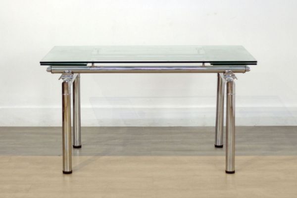 Picture of MILTON Clear Glass Extension Dining Table